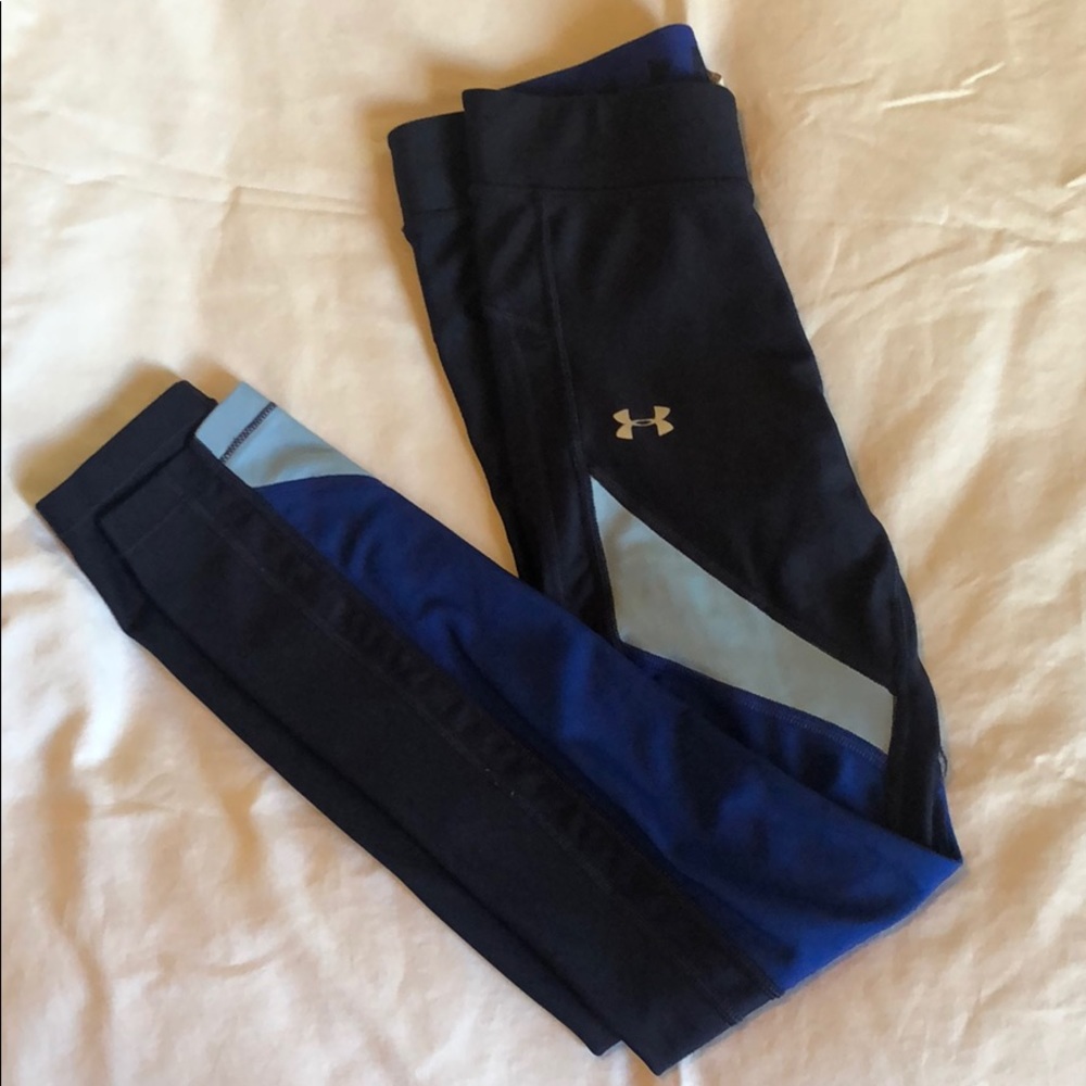 Underarmour women’s x-small navy,  blue leggings